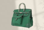 BIRKIN CARGO 25CM GREEN CANVAS AND  SILVER HARDWARE - Image 2