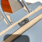 HM BIRKIN 30CM CLOUD BLUE   SILVER HARDWARE - Image 10