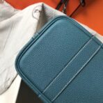 HERM Garden Party 30 Bag In Blue Jean Taurillon - Image 8