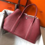 HERM Garden Party 30 Bag In Bordeaux Taurillon