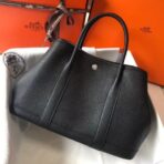 HERM Garden Party 30 Bag In Black Taurillon