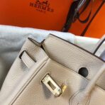 HERM Birkin 25cm Bag In Beige   GHW - Image 7