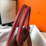 HERM Birkin 25cm Bag In Bordeaux   GHW - Image 6
