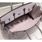 HERM Birkin 25cm Bag In Mauve Pale   PHW - Image 9