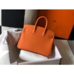 HERM Birkin 25cm Bag In Orange   GHW - Image 2