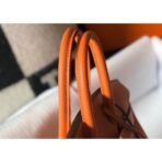 HERM Birkin 25cm Bag In Orange   GHW - Image 4