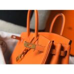HERM Birkin 25cm Bag In Orange   GHW - Image 6