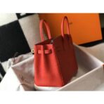 HERM Birkin 25cm Bag In Red   GHW - Image 5