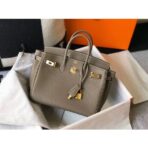 HERM Birkin 25cm Bag In Taupe   GHW - Image 3