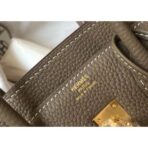 HERM Birkin 25cm Bag In Taupe   GHW - Image 6