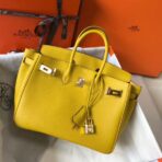 HERM Birkin 25cm Bag In Yellow   GHW - Image 2