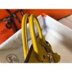 HERM Birkin 25cm Bag In Yellow   GHW - Image 4