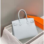 HERM Birkin 30cm Bag In Blue Brume   GHW - Image 2