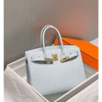HERM Birkin 30cm Bag In Blue Brume   GHW - Image 3