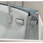 HERM Birkin 30cm Bag In Blue Brume   GHW - Image 7