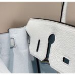 HERM Birkin 30cm Bag In Blue Brume   GHW - Image 8