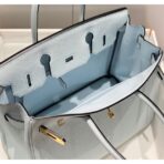 HERM Birkin 30cm Bag In Blue Brume   GHW - Image 9