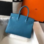 HERM Birkin 30cm Bag In Jean Blue   GHW - Image 2