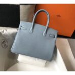 HERM Birkin 30cm Bag In Blue Lin   GHW - Image 2