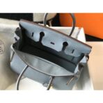 HERM Birkin 30cm Bag In Blue Lin   GHW - Image 8