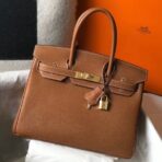 HERM Birkin 30cm Bag In Gold   GHW