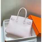 HERM Birkin 30cm Bag In Mauve Pale   PHW - Image 2