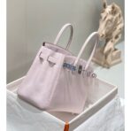 HERM Birkin 30cm Bag In Mauve Pale   PHW - Image 4