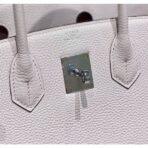 HERM Birkin 30cm Bag In Mauve Pale   PHW - Image 5