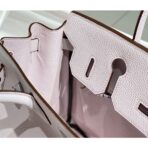 HERM Birkin 30cm Bag In Mauve Pale   PHW - Image 6