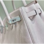 HERM Birkin 30cm Bag In Mauve Pale   PHW - Image 7