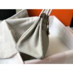 HERM Birkin 30cm Bag In Pearl Grey   GHW - Image 3
