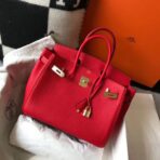 HERM Birkin 30cm Bag In Red   GHW - Image 3