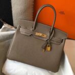 HERM Birkin 30cm Bag In Taupe   GHW