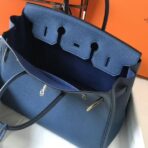 HERM Birkin 35cm Bag In Blue Agate   GHW - Image 7