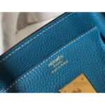 HERM Birkin 35cm Bag In Blue Jean   GHW - Image 4