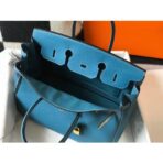 HERM Birkin 35cm Bag In Blue Jean   GHW - Image 8