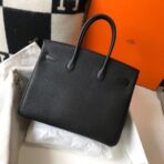 HERM Birkin 35cm Bag In Black   GHW - Image 2
