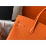 HERM Birkin 35cm Bag In Orange   GHW - Image 4