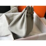 HERM Birkin 35cm Bag In Pearl Grey   GHW - Image 3