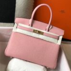 HERM Birkin 35cm Bag In Pink   GHW