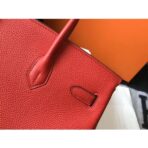 HERM Birkin 35cm Bag In Red   GHW - Image 3