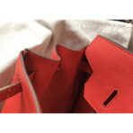 HERM Birkin 35cm Bag In Red   GHW - Image 7