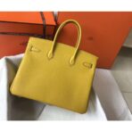 HERM Birkin 35cm Bag In Yellow   GHW - Image 2