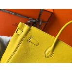 HERM Birkin 35cm Bag In Yellow   GHW - Image 4