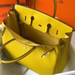 HERM Birkin 35cm Bag In Yellow   GHW - Image 8