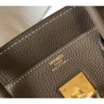 HERM Birkin 35cm Bag In Taupe Grey   GHW - Image 5