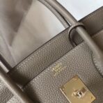 HERM Birkin 35cm Bag In Gris Tourterelle   GHW - Image 7