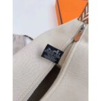 HERM Bride-a-Brac Large Case in Ecru Canvas with Brown Zigzag Motifs - Image 6