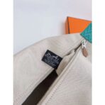 HERM Bride-a-Brac Large Case in Ecru Canvas with Green Zigzag Motifs - Image 8