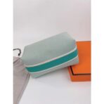 HERM Bride-a-Brac Large Case in Light Green Canvas - Image 3